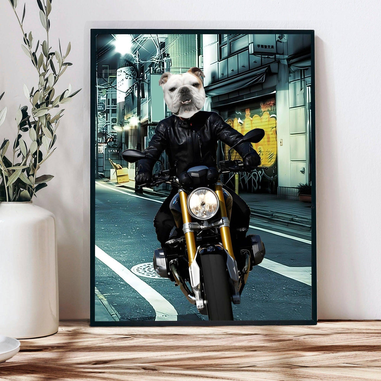 Rescue Dogs Hero Squad Lovers - Biker Rescue Dogs Hero Squad - Personalized Pet Poster Canvas Print