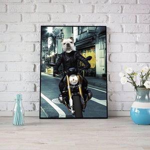 Rescue Dogs Hero Squad Lovers - Biker Rescue Dogs Hero Squad - Personalized Pet Poster Canvas Print