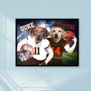 Rescue Dogs Hero Squad Lovers - Cleveland Brwns Football Team - Personalized Pet Poster Canvas Print