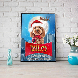 Rescue Dogs Hero Squad Lovers - Rescue Dogs Hero Squad Santa Paws - Personalized Pet Poster Canvas Print