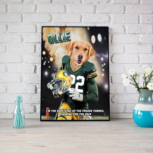 Rescue Dogs Hero Squad Lovers - Greenbay Football Rescue Dogs Hero Squad - Personalized Pet Poster Canvas Print