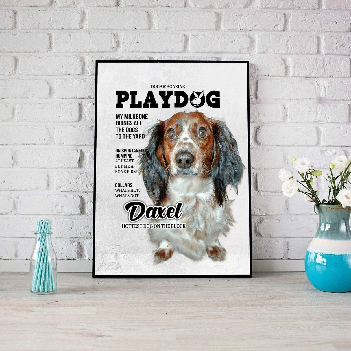 Rescue Dogs Hero Squad Lovers - Playdog 2 - Personalized Pet Poster Canvas Print