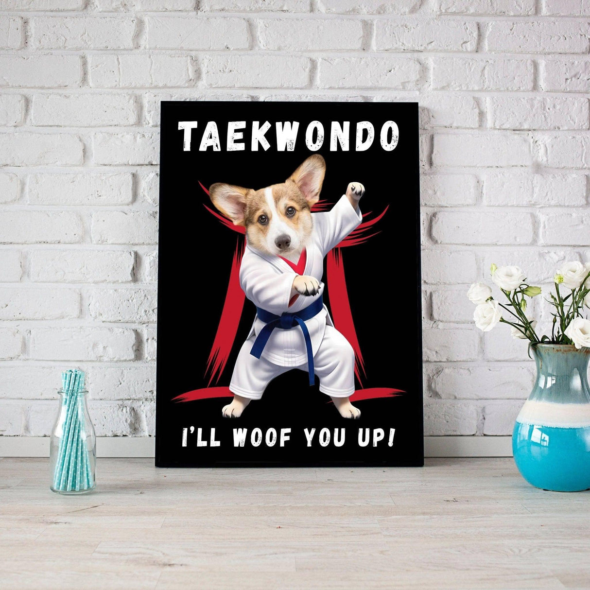 Rescue Dogs Hero Squad Lovers - Taekwondo Rescue Dogs Hero Squad 1 - Personalized Pet Poster Canvas Print