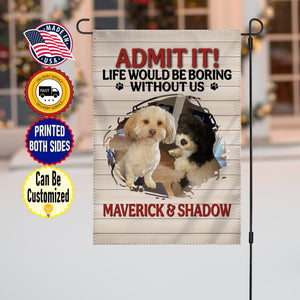 Rescue Dogs Hero Squad Lovers - Admit It - Personalized Flag