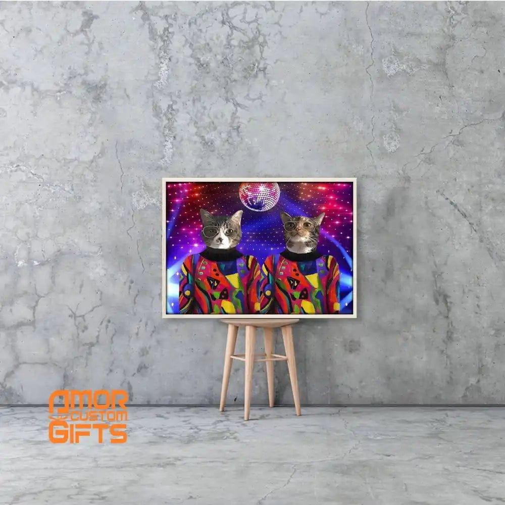 Posters, Prints, & Visual Artwork Cat Lovers - Pop Star - Personalized Pet Poster Canvas Print