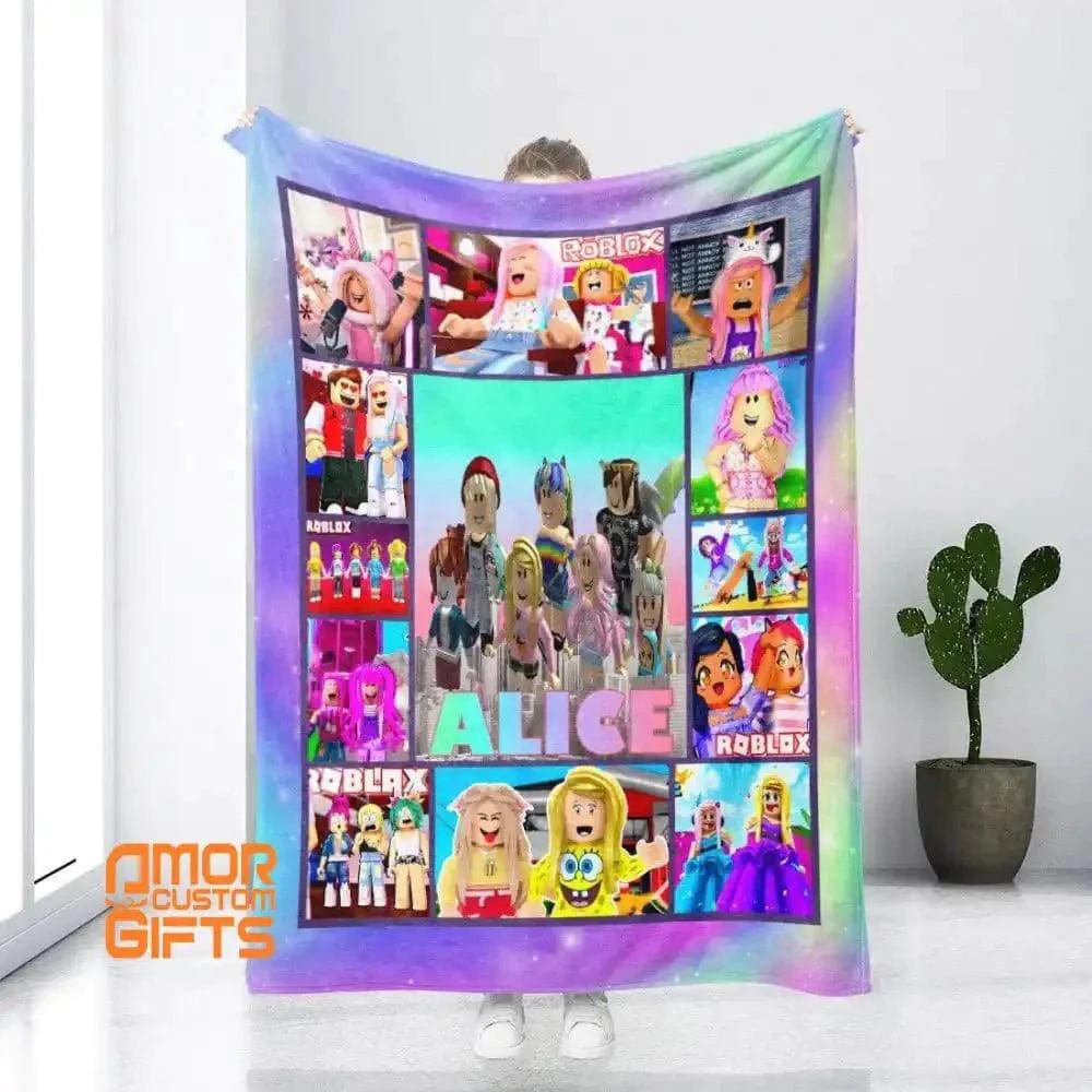 Blankets Custom Animation Gaming For Girls Blanket | Personalized Fleece Blanket,  Customized Blanket