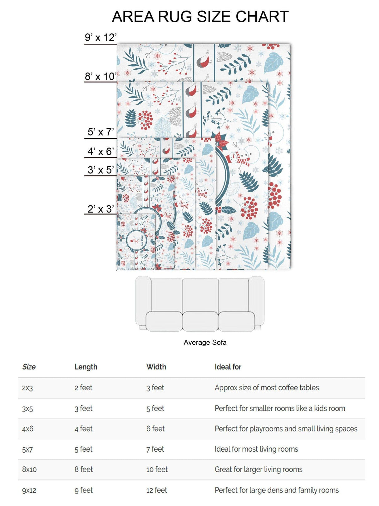 Mats & Rugs Candles Be Love Pattern Xmas Rugs | Candles Be Love Area Rug | CandlesThin Area Rug , Floormat