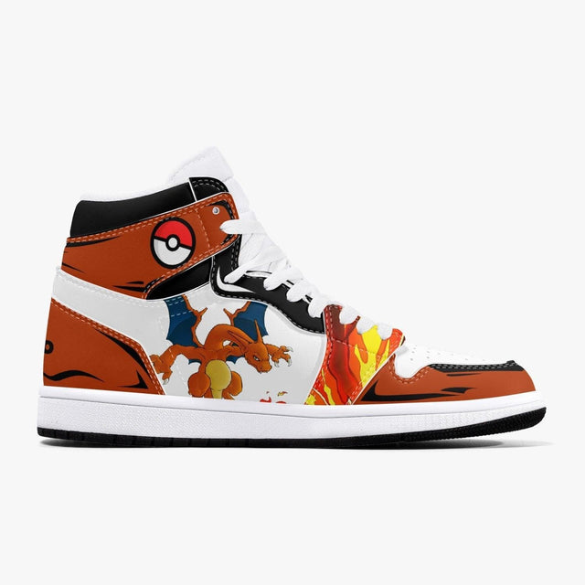 Custom Pokemon Charizard JD1 Anime Shoes Mid Top Sneakers-Shoes