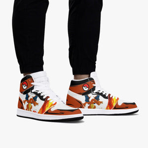 Custom Pokemon Charizard JD1 Anime Shoes Mid Top Sneakers-Shoes