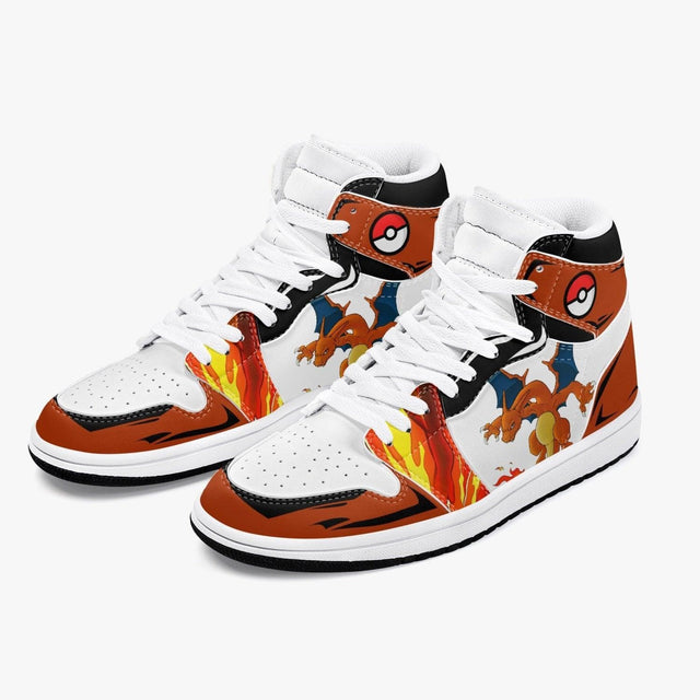 Custom Pokemon Charizard JD1 Anime Shoes Mid Top Sneakers-Shoes