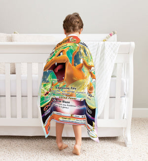 Custom Charizard VSTAR Sword & Shield Series Blanket-Amor Custom Gifts