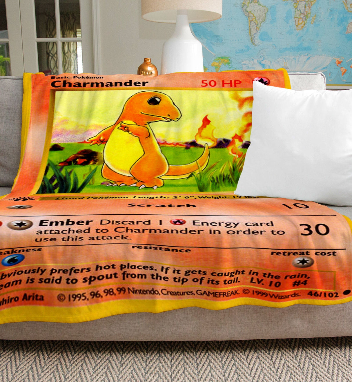 Custom Charmander Base Series Blanket-Amor Custom Gifts