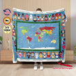 Blankets Custom Children Of Cultures Blanket, Personalized Fleece Blanket,  Customized Blanket