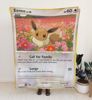 Custom Eevee Diamond & Pearl Series Blanket-Amor Custom Gifts