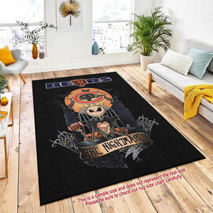 Mats & Rugs Football Team Halloween Rugs | Nightmare Football Rug | Halloween Carpet, Mat, Home Decor