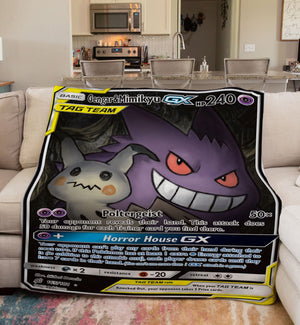 Custom Gengar & Mimikyu-GX Sun & Moon Series Blanket-Amor Custom Gifts