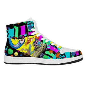 Custom Gorillaz Sneaker | Personalized Hi-Top Air Inspired Fashion Athletics Shoes