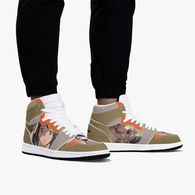 Custom Kimi no Na Wa Futaba Okiura-A JD1 Anime Shoes Mid Top Sneakers-Shoes