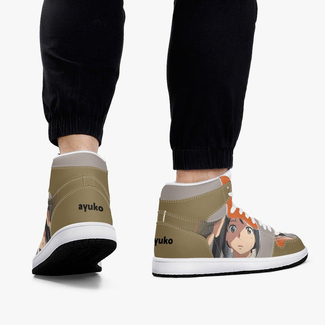 Custom Kimi no Na Wa Futaba Okiura-A JD1 Anime Shoes Mid Top Sneakers-Shoes