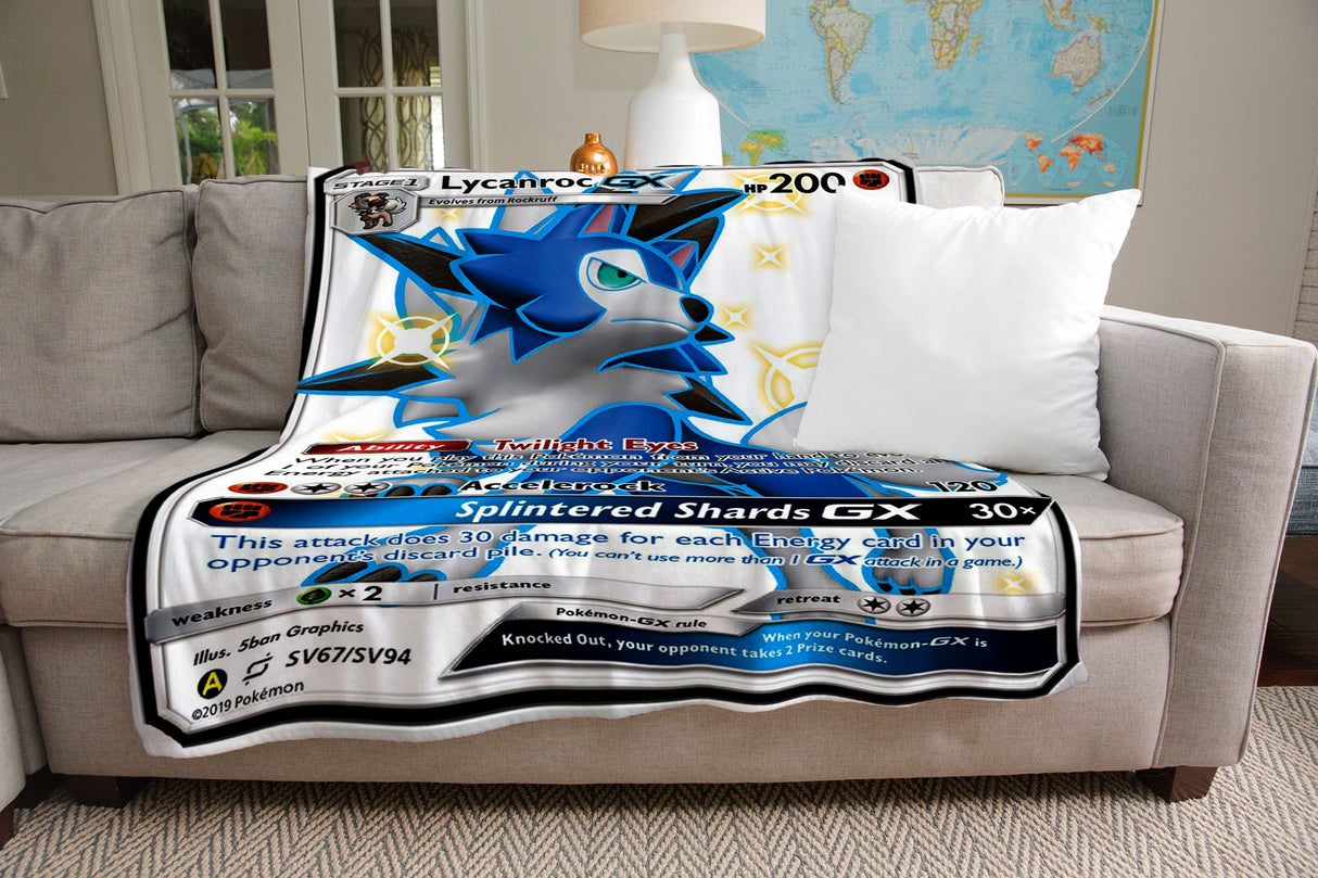 Lycanroc GX Sun & Moon Series Blanket