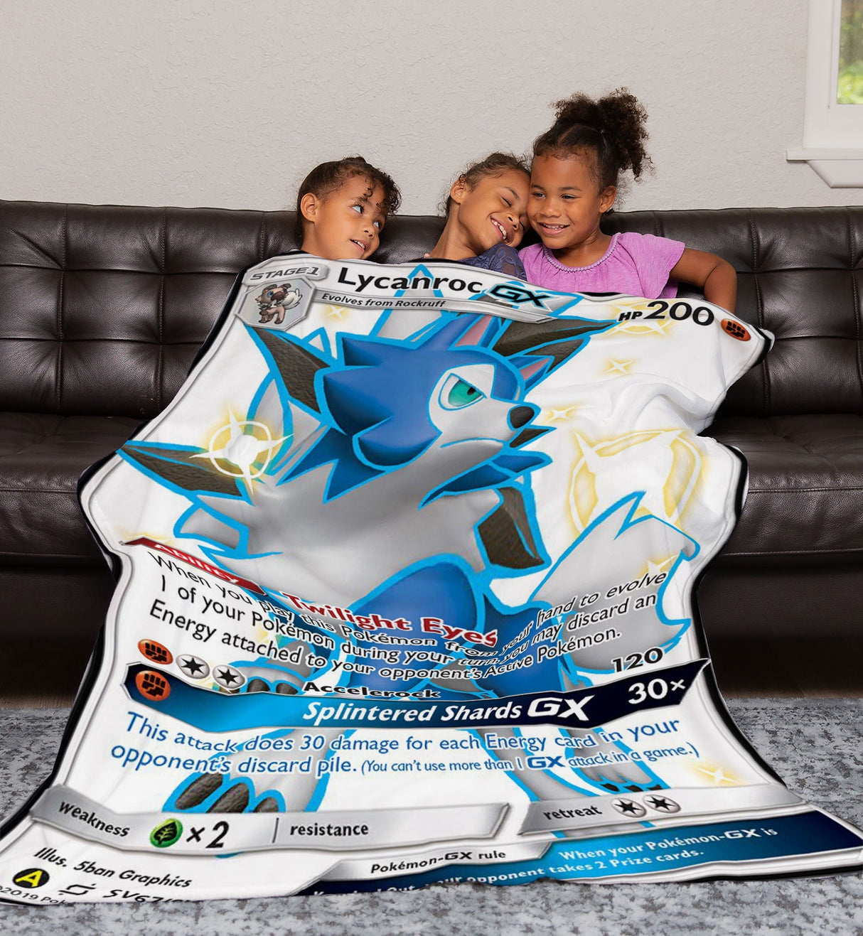 Lycanroc GX Sun & Moon Series Blanket