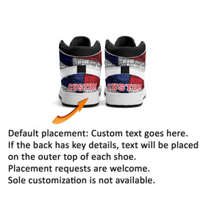 Custom MSBY Connecting People JD Sneakers | Personalized Hi-Top Air Inspired Fashion Athletics Shoes