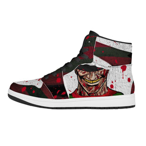 Nightmare on Elm Street High Top Leather Sneaker High-top, Sneaker, Horror noxfan Women US5.5 (EU36) 