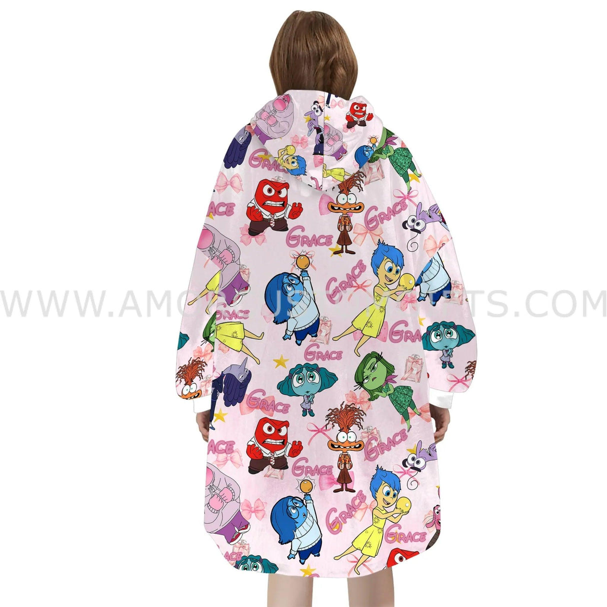 Custom Personalized Emotional Icon Puzzle Emotion Joy Fear Anger Snug Oversized Wearable Hoodie Blanket-Hoodie Blanket-Amor Custom Gifts