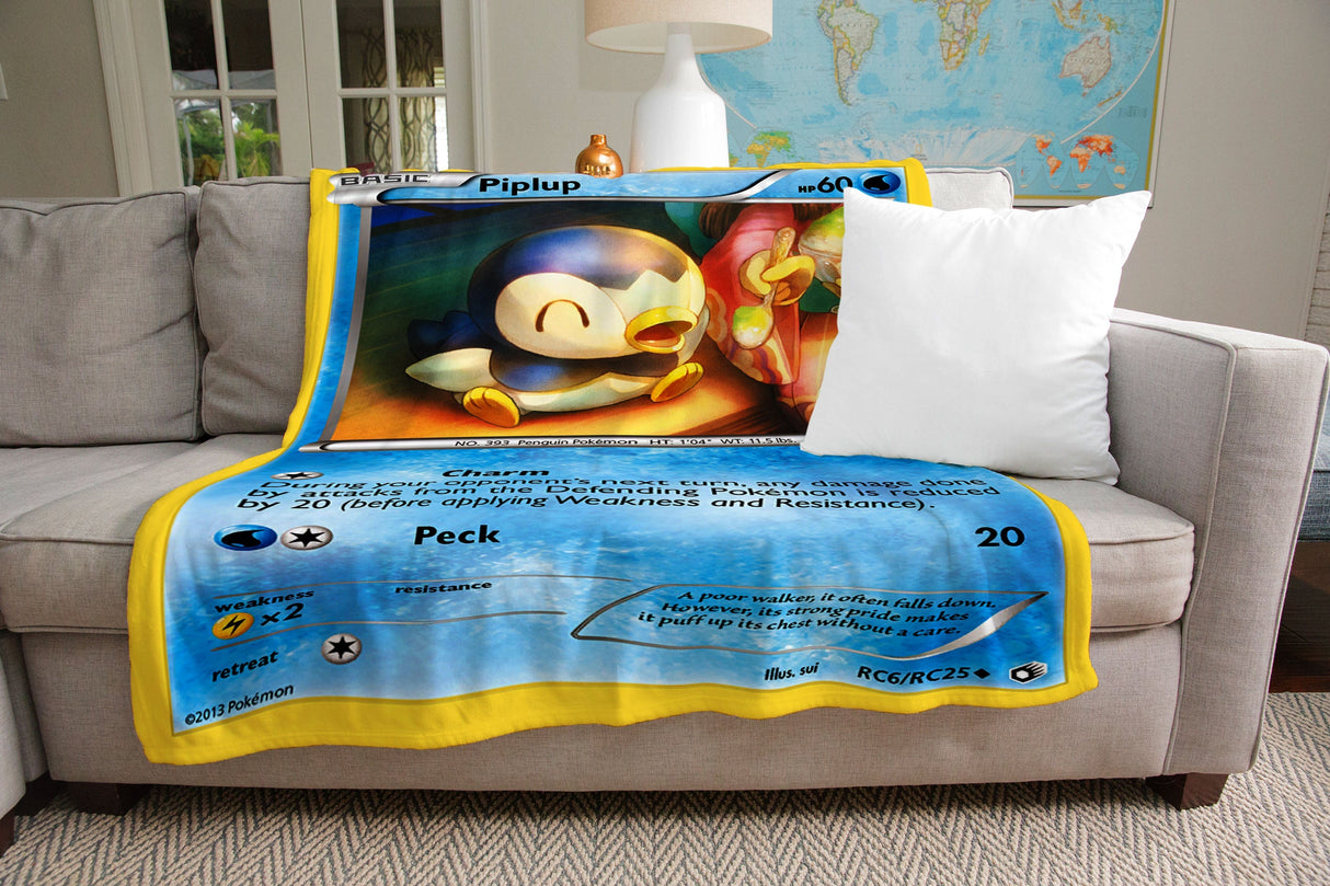 Piplup Black & White Series Blanket