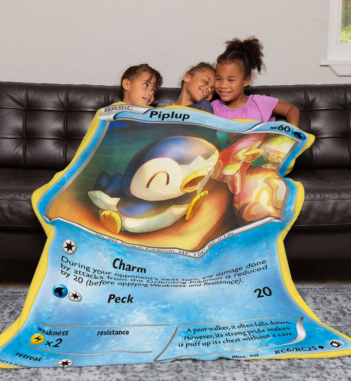 Piplup Black & White Series Blanket