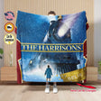 Blankets Custom Polar Express Blanket | Personalized Christmas Throw Blanket For Home, Family Name Blanket