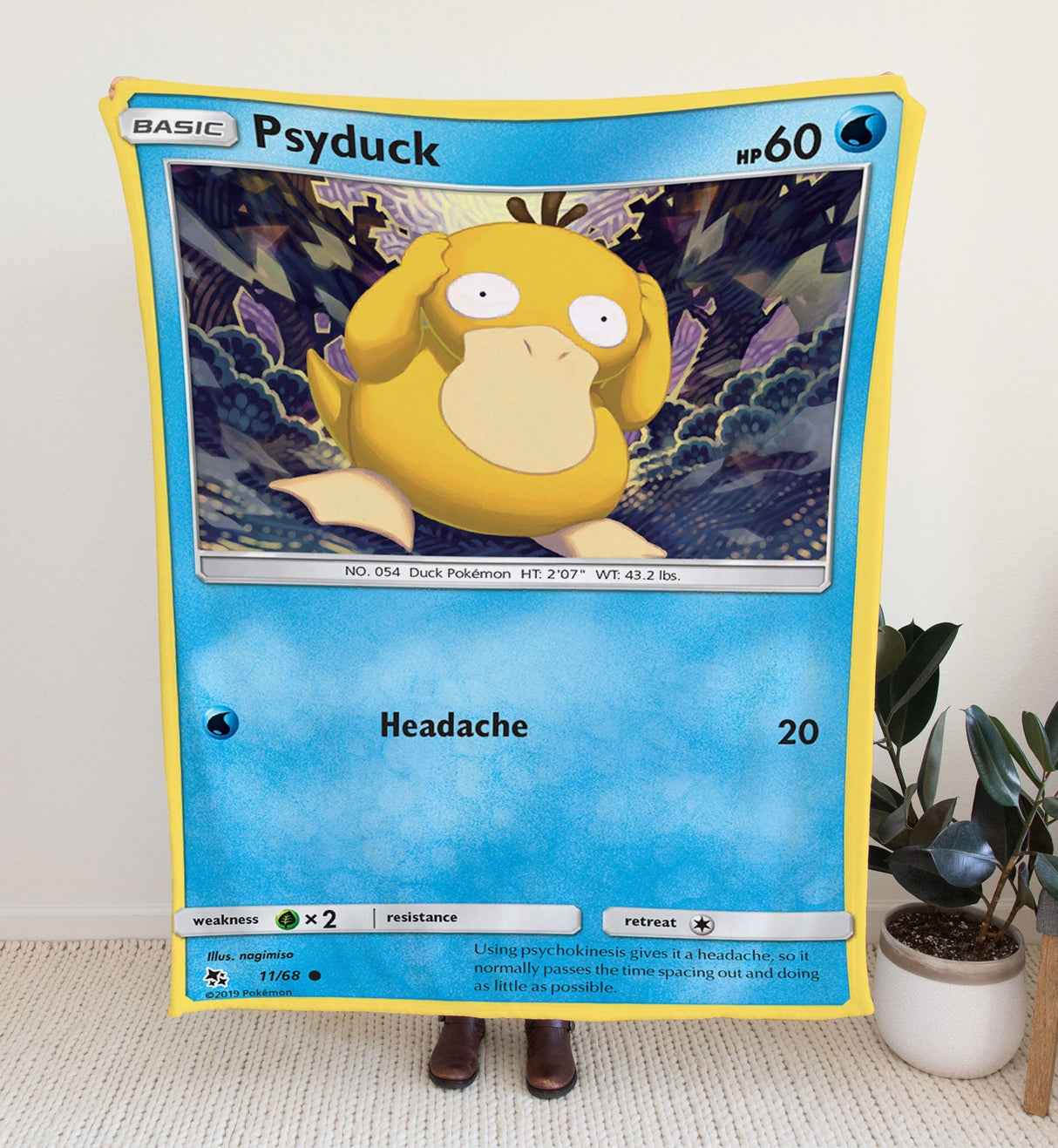 Psyduck Sun & Moon Series Blanket