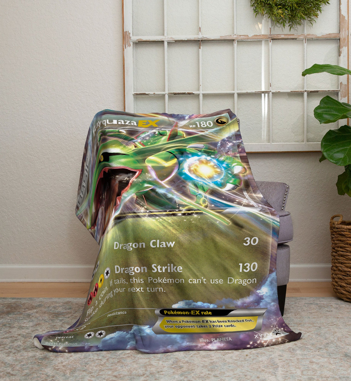 Custom Rayquaza EX XY Series Blanket-Amor Custom Gifts