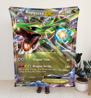 Custom Rayquaza EX XY Series Blanket-Amor Custom Gifts