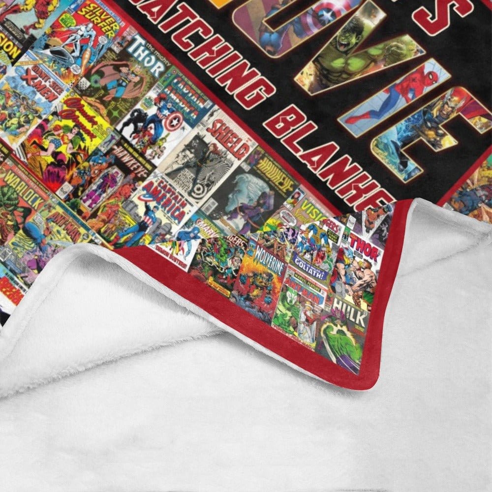 Blankets Custom Retro Superhero Movie Watching Blanket |  Personalized Fleece Blanket,  Customized Blanket