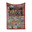 Blankets Custom Retro Superhero Movie Watching Blanket |  Personalized Fleece Blanket,  Customized Blanket