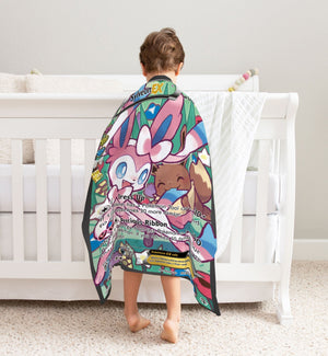 Custom Sylveon-EX XY Series Blanket-Amor Custom Gifts