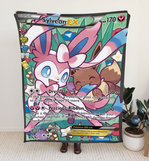 Custom Sylveon-EX XY Series Blanket-Amor Custom Gifts