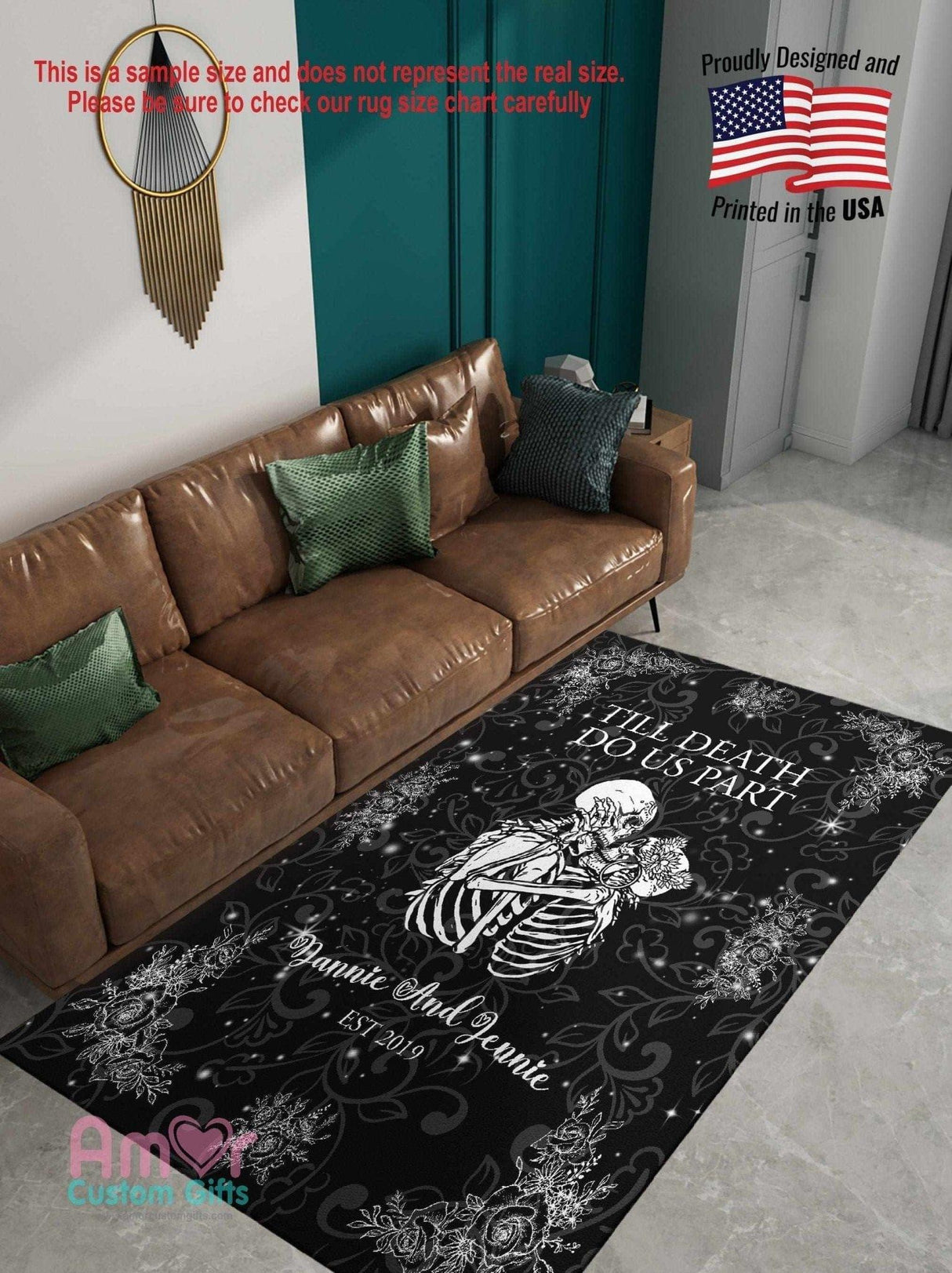 Mats & Rugs Til Death Do Us Part Rugs | Til Death Do Us Part Area Rug | Til Death Do Us Part Home Carpet, Mat, Home Decor