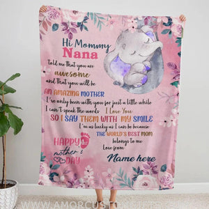 Blanket To My Mom Blanket, Mommy Blanket, First Mother's Day Blanket, Gifts For 1 St Mothers Day