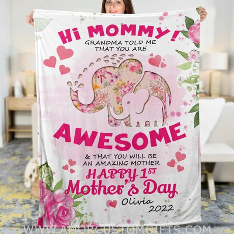 Blanket To My Mommy Blanket, First Mother's Day Blanket, Gifts For 1 St Mother's Day, Cute Blanket For Mom