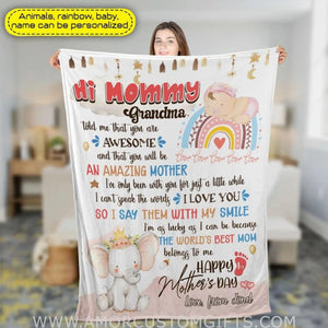 Blanket To My Mommy Blanket, First Mother's Day Blanket, Gifts For 1 St Mother's Day, Cute Blanket For Mom