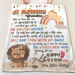 Blanket To My Mommy I Love You, Happy Mother's Day Blanket - Mother's Day Blanket