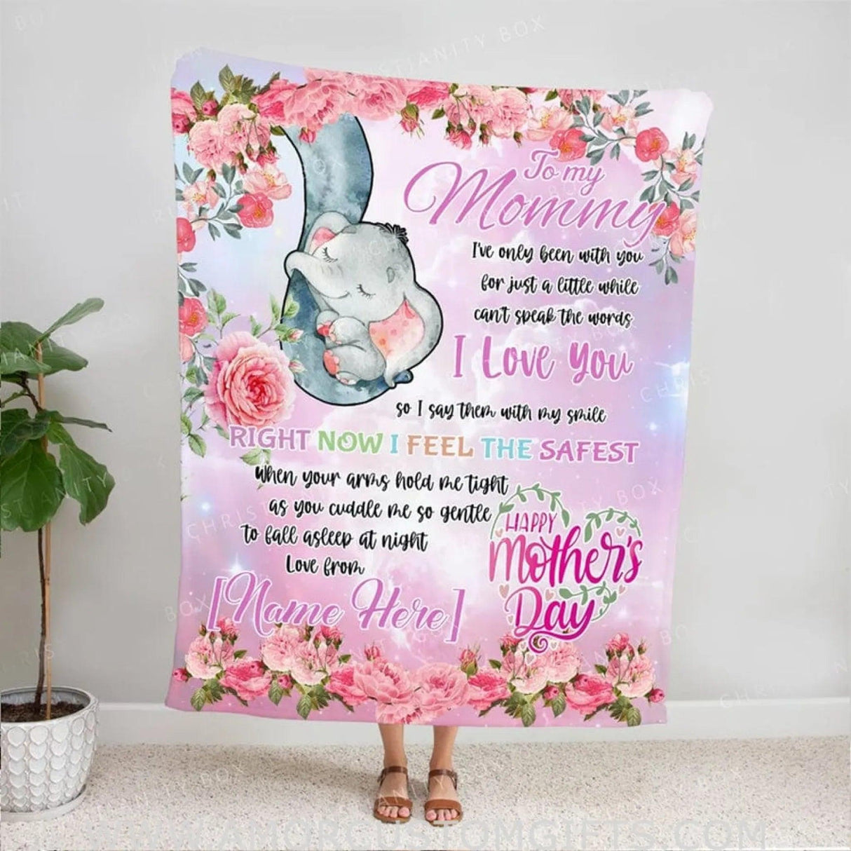 Blanket To My Mommy I Love You, Happy Mother's Day Blanket - Mother's Day Blanket