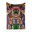 Blankets Custom Trippy Gon Freecss Hunter X Hunter Blanket | Personalized Anime Fan Throw Blanket