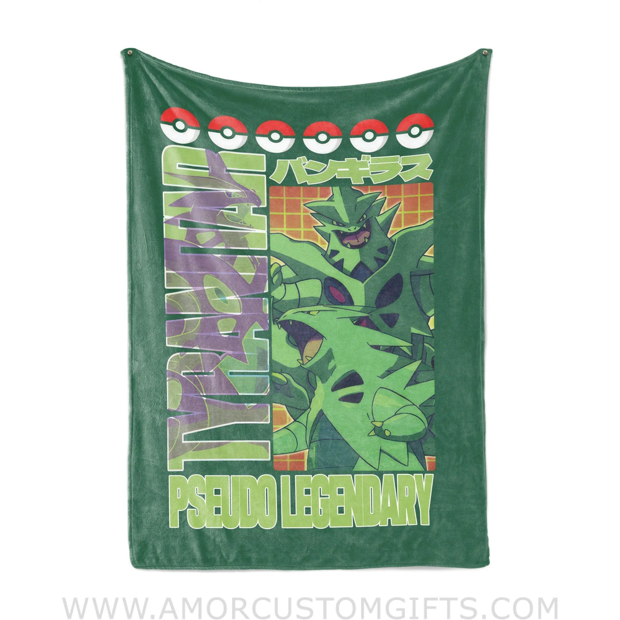 Custom Tyranitar Pokemon Blanket