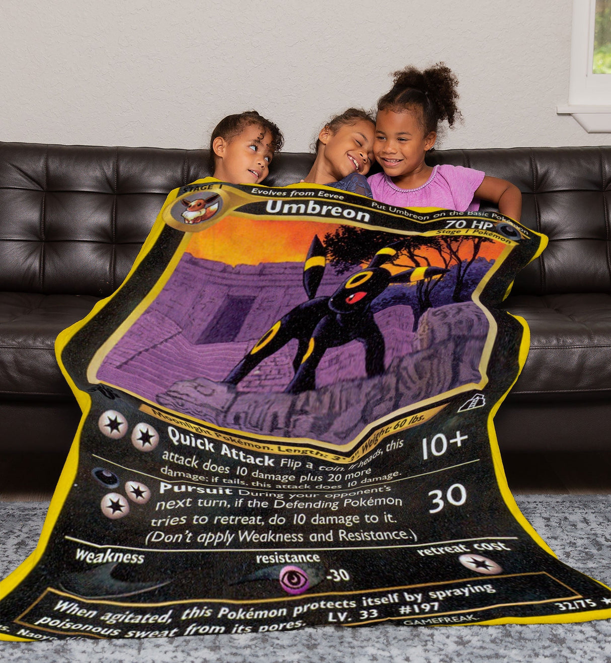 Custom Umbreon Neo Series Blanket-Amor Custom Gifts