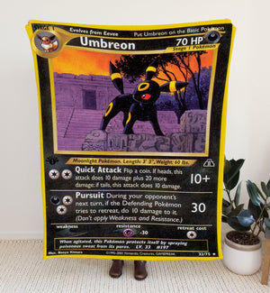 Custom Umbreon Neo Series Blanket-Amor Custom Gifts