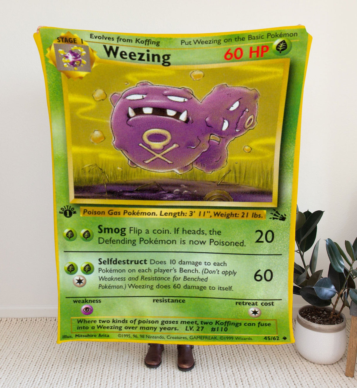 Weezing Base Series Blanket