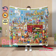 Blankets Toy Cartoon World Blanket, Personalized Fleece Blanket, Customized Blanket